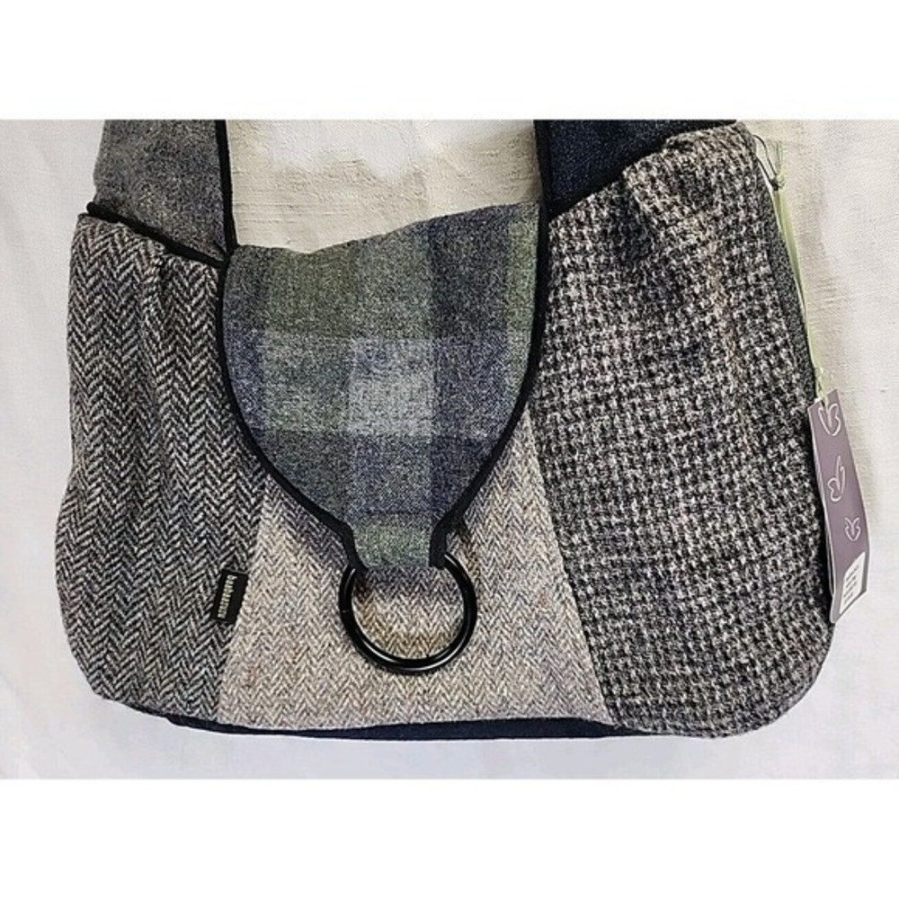 BAABAAZUZU Recycled Wool Patterned Hand BAG PURSE Art‎ Made in Michigan USA  NWT - Picture 2 of 8